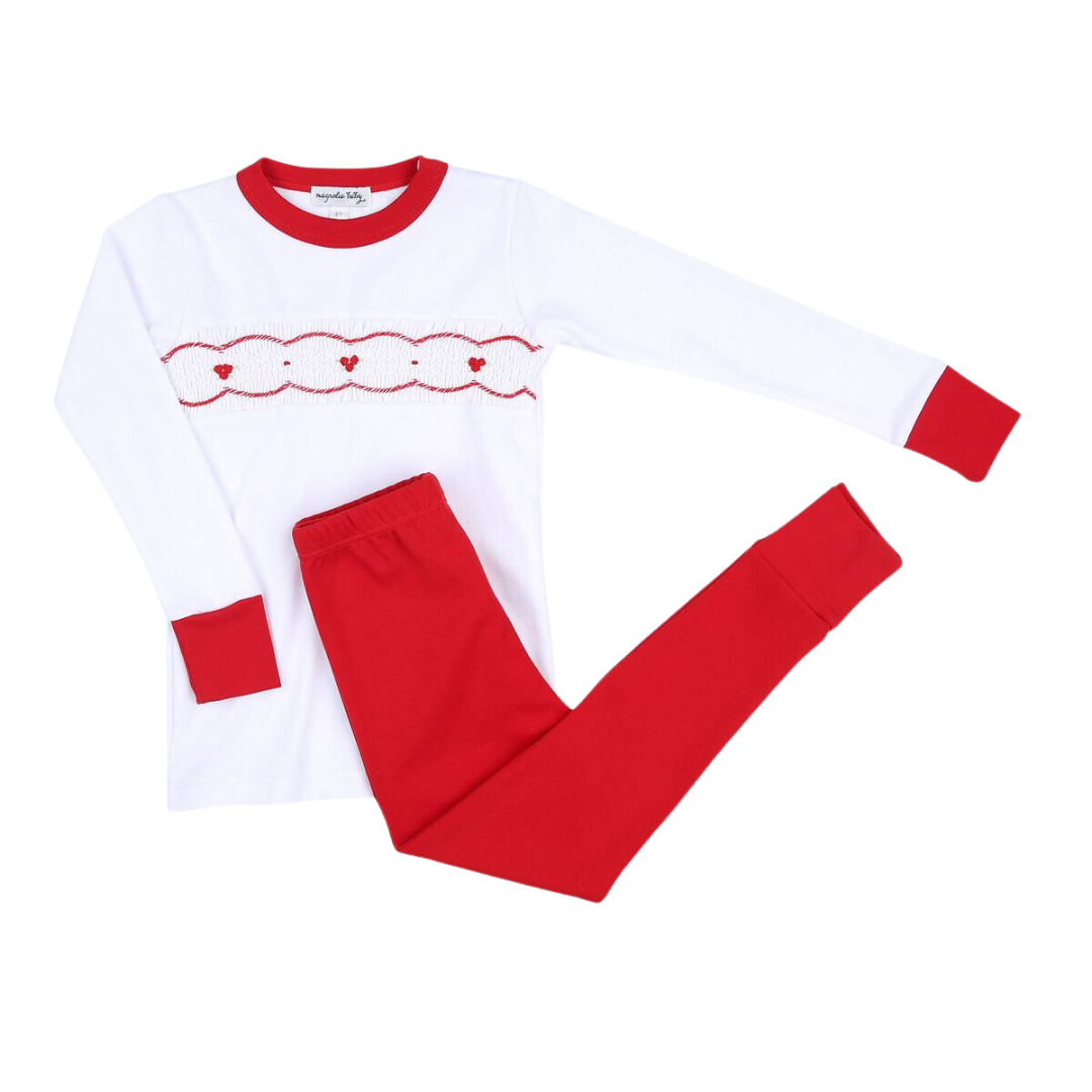 Smocked christmas online pajamas