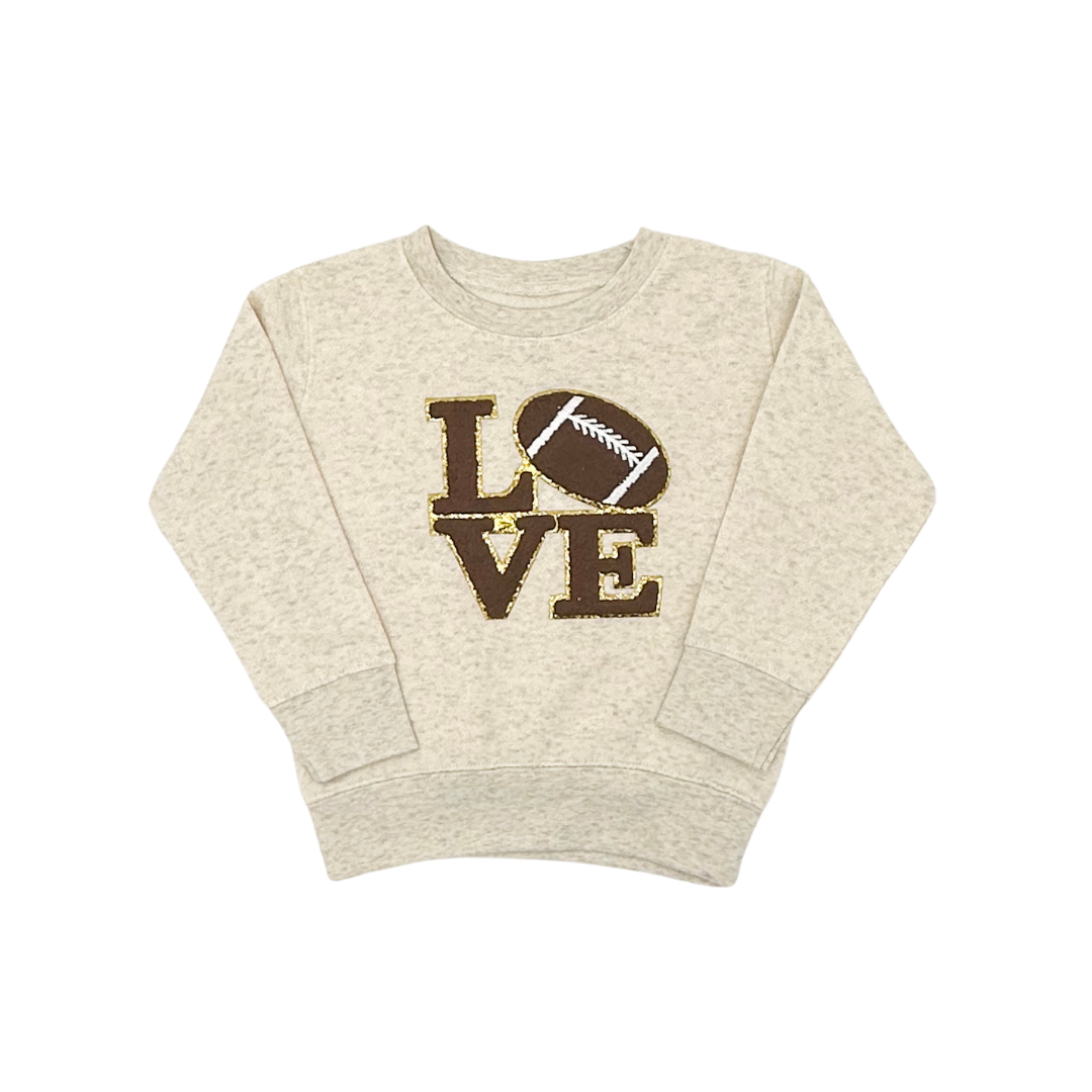 Football Love Patch Sweatshirt