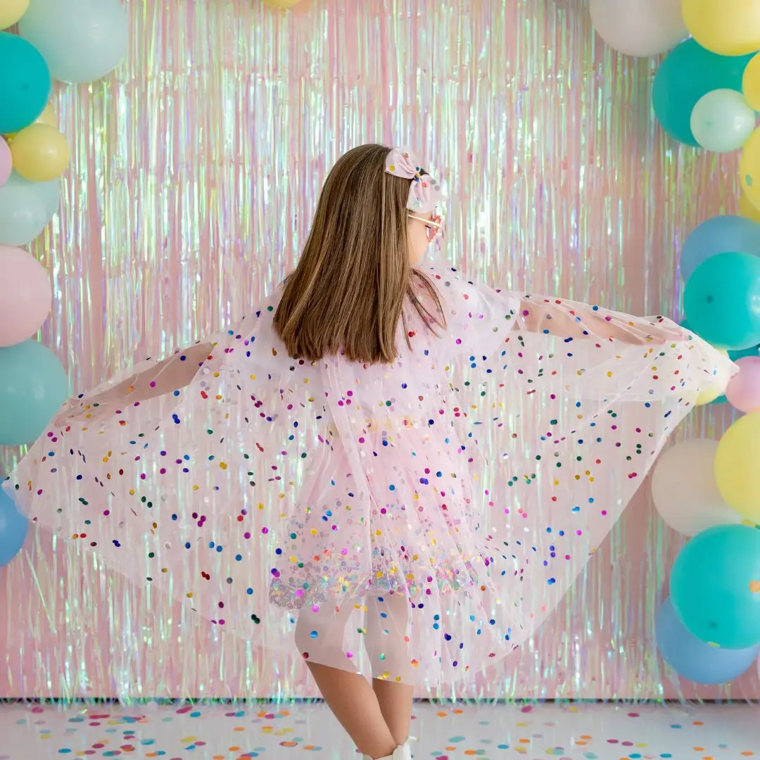 Pink Confetti Cape