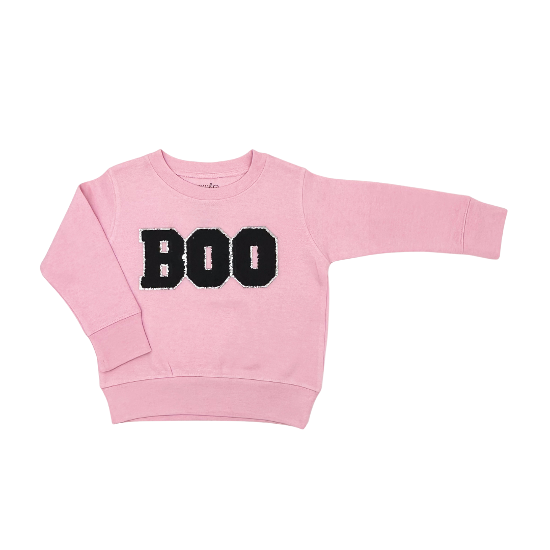 Boo Patch Halloween Sweatshirt