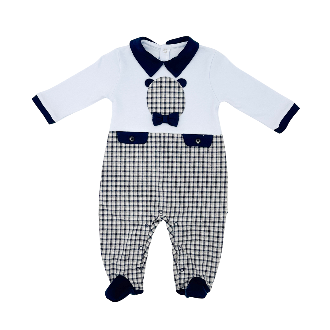 Bear Cotton Footed Onesie