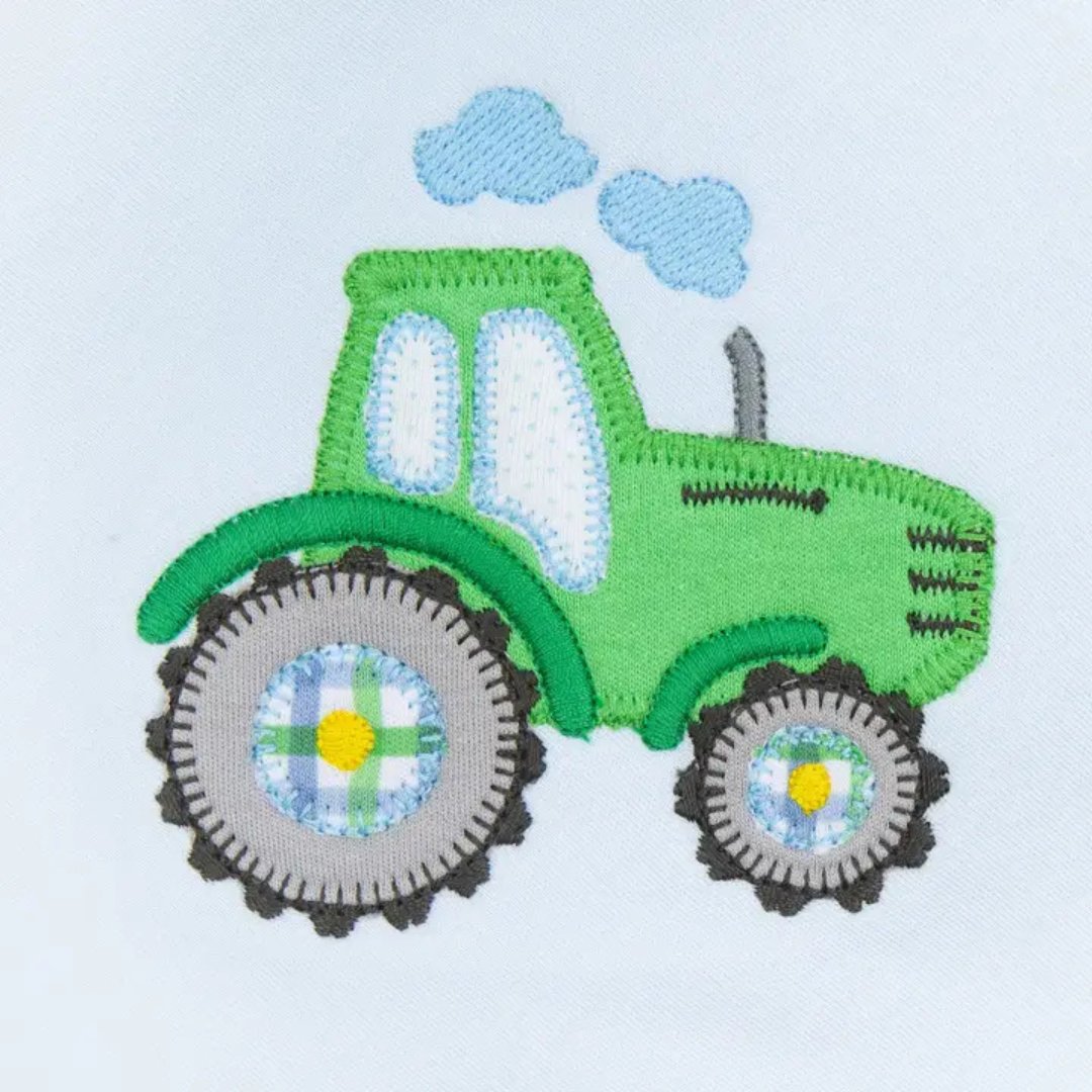 Tractor Tales Applique Short Set