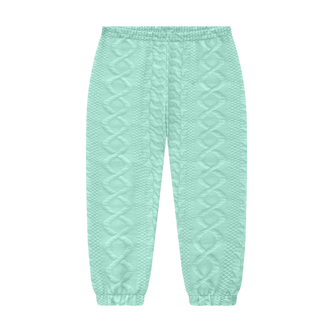 Aqua Textured Jogger Set