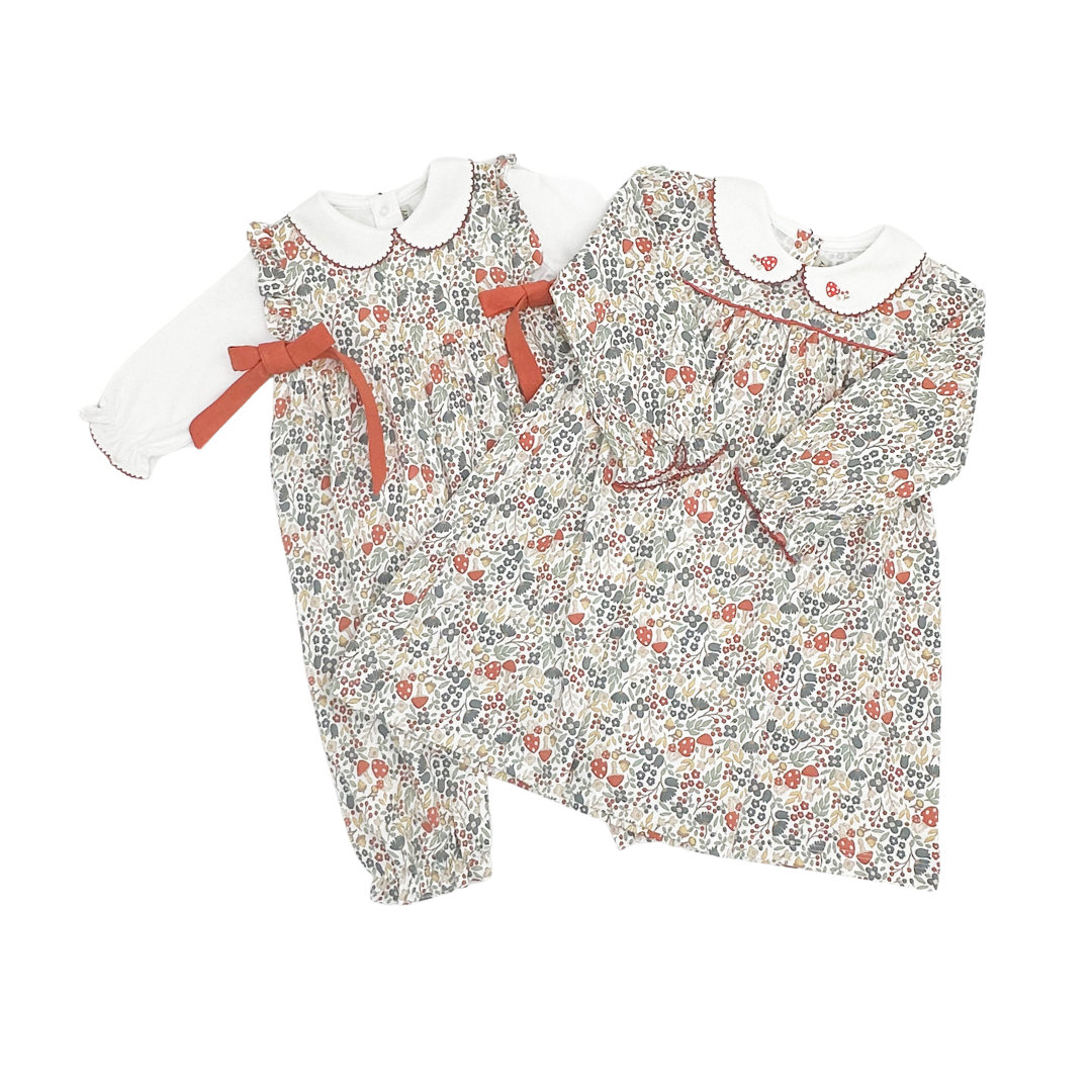 Fall Flowers Romper Set