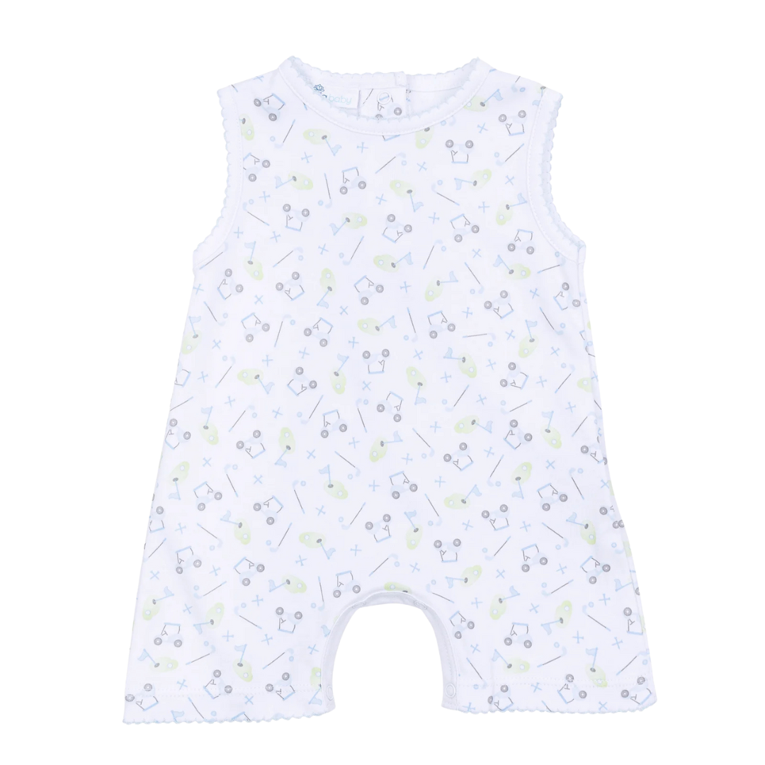 Tiny Tee Time Print Short Playsuit