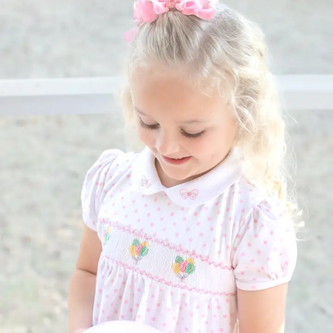 Smocked "Birthday" Dress