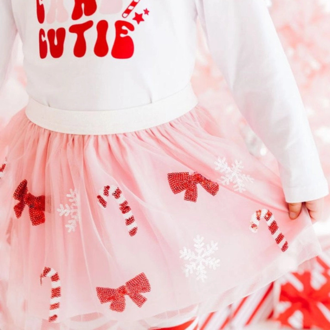 Candy Cane Cutie Sequin Tutu