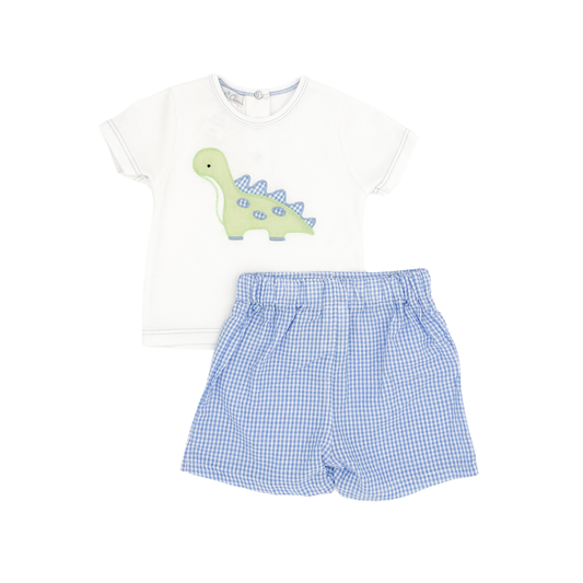 Dinosaur Applique Shirt & Short Set