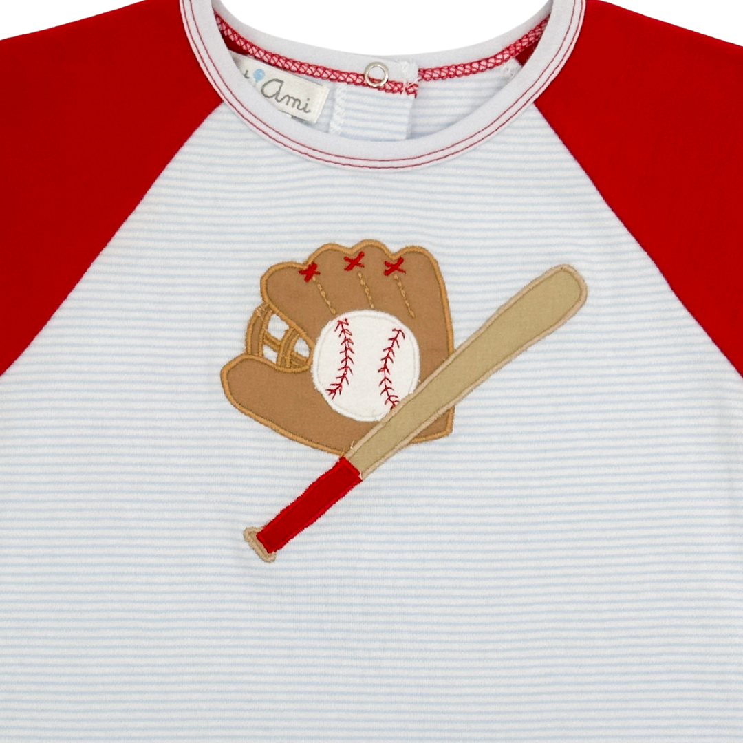 Knit Baseball Shirt & Short Set