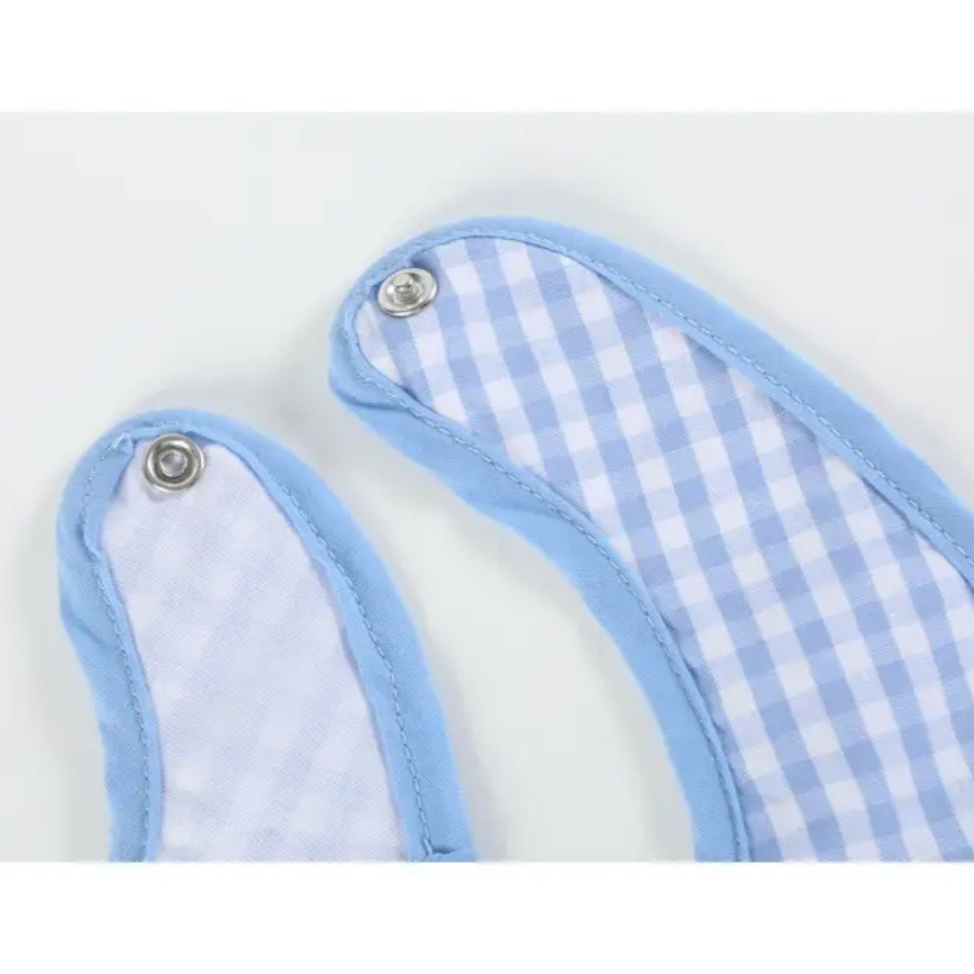 Blue Gingham "Birthday Boy" Bib