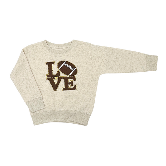 Football Love Patch Sweatshirt